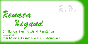 renata wigand business card